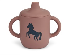 Liewood horse/dark rosetta baby cup Neil silicone